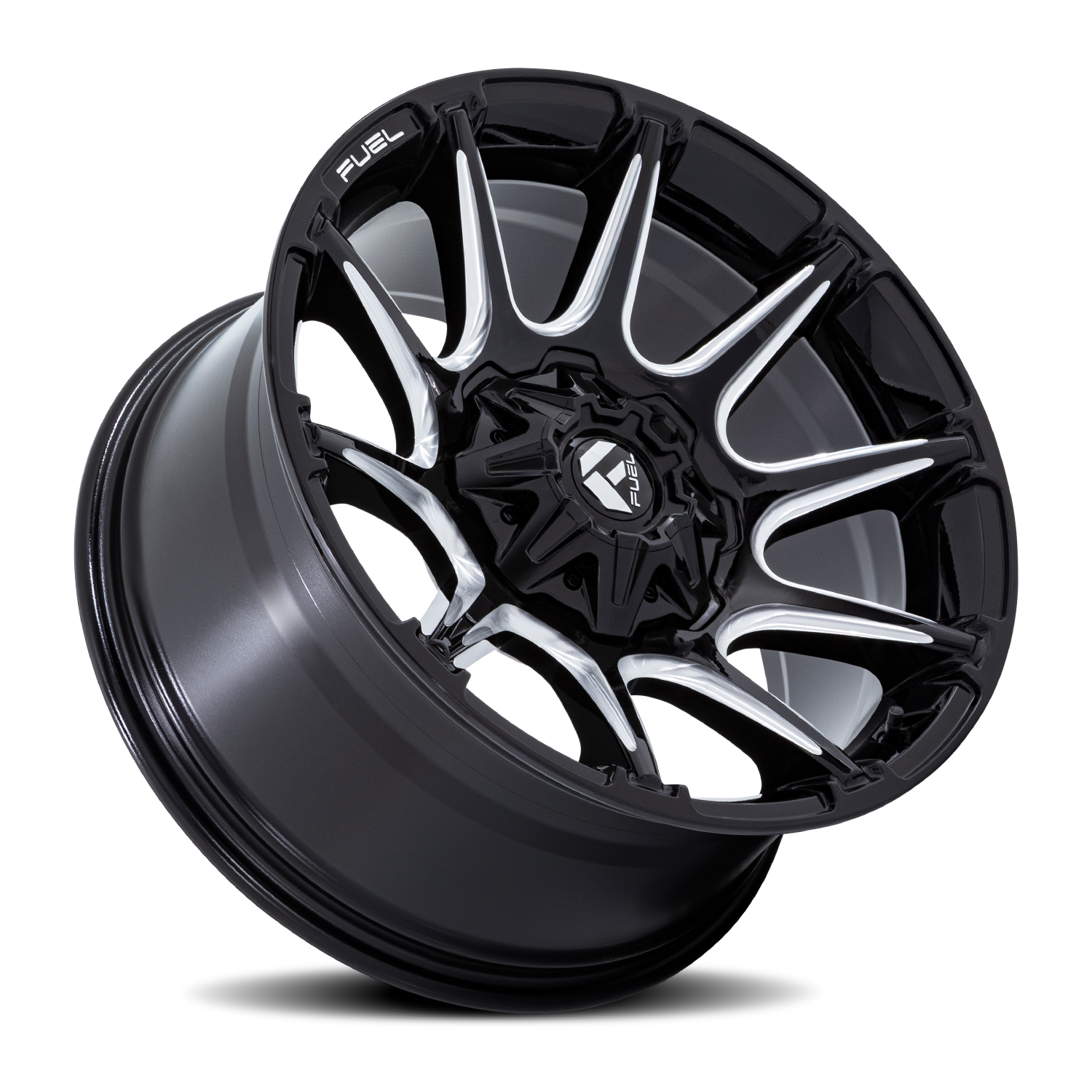 Fuel Offroad FC880 SUPER C Gloss Black Milled 20x10 -18 8x165.1mm 125.1mm