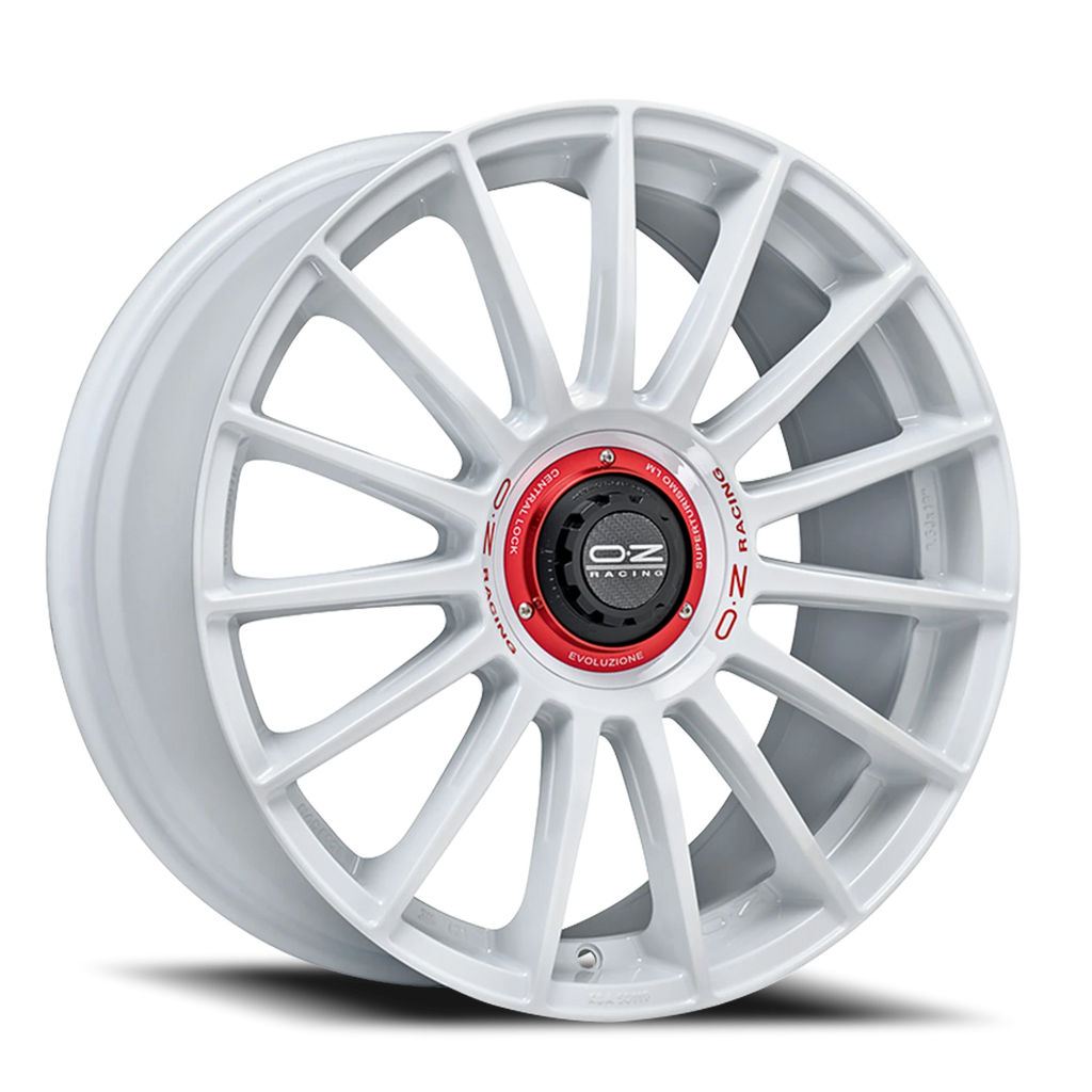 OZ Racing Superturismo Evoluzione WRC Gloss Race White W/ Red