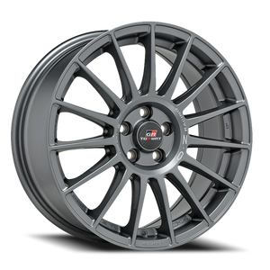 OZ Racing Superturismo TGR WRT Matte Graphite W/ Silver Lettering 17x7.5 +44 5x100mm 68mm