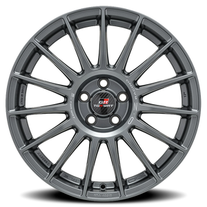 OZ Racing Superturismo TGR WRT Matte Graphite W/ Silver Lettering 17x7.5 +44 5x100mm 68mm