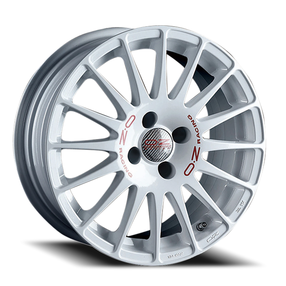 OZ Racing Superturismo WRC Gloss Race White W/ Red Lettering 14x6 +36 4x100mm 68mm