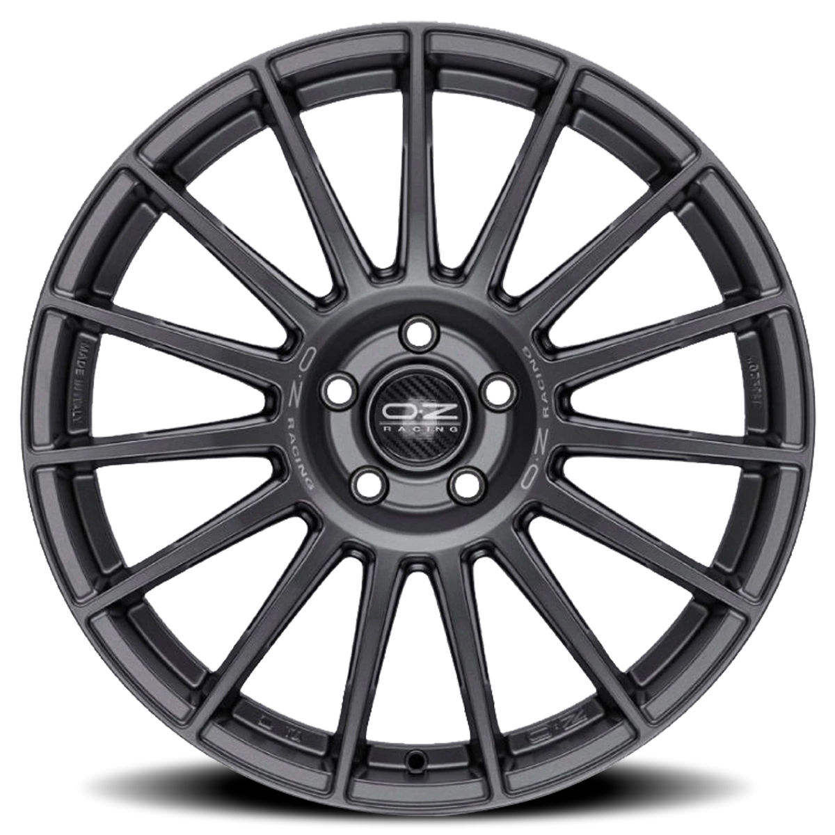 OZ Racing Superturismo Dakar Matte Graphite W/ Silver Lettering 21x10 +40 5x120mm 79mm - Wheelwiz