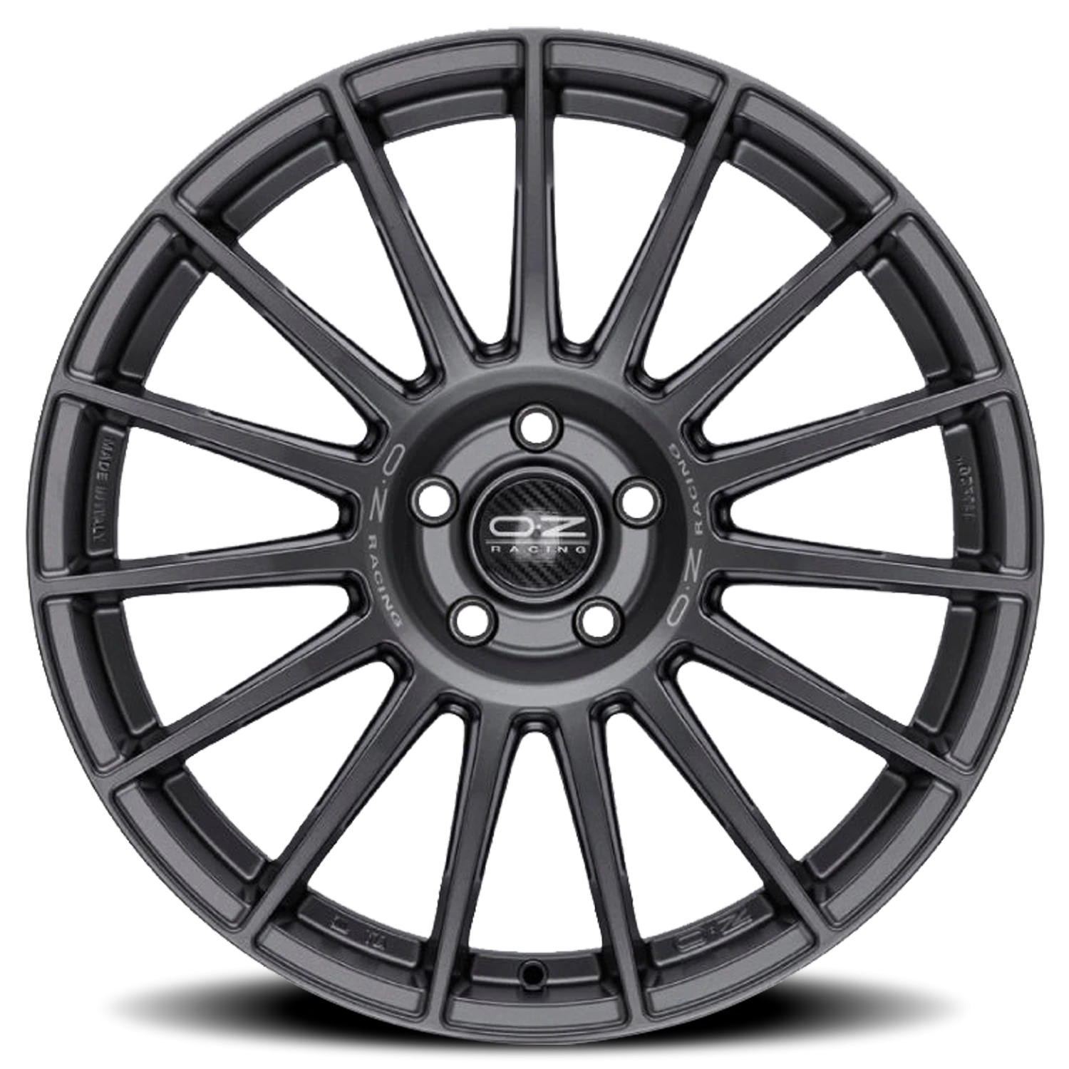 OZ Racing Superturismo Dakar Matte Graphite W/ Silver Lettering 20x10 +19 5x120mm 79mm - Wheelwiz