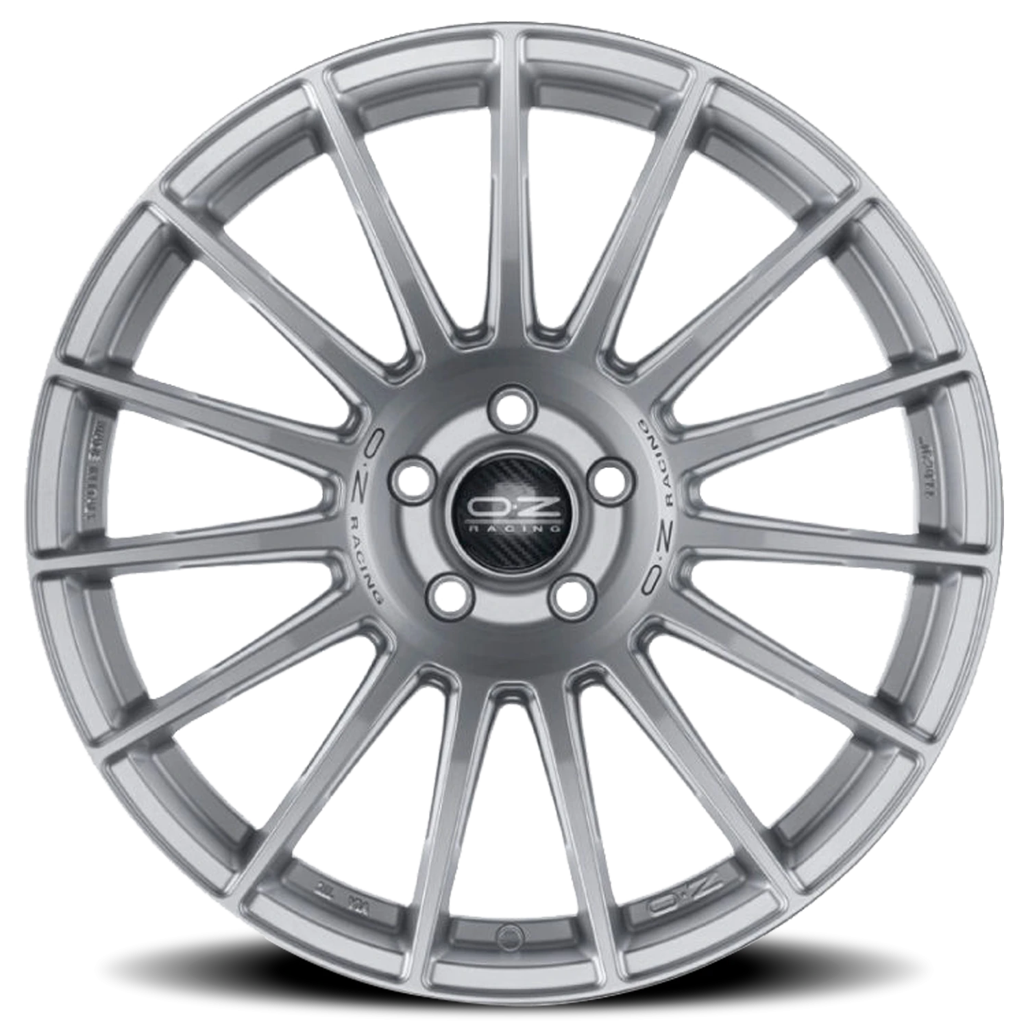 OZ Racing Superturismo Dakar Matte Race Silver W/ Black Lettering 20x10 +26 5x112mm 79mm - Wheelwiz