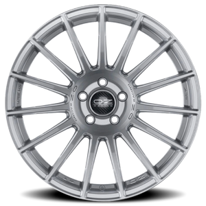 OZ Racing Superturismo Dakar Matte Race Silver W/ Black Lettering 21x9 +35 5x120mm 79mm