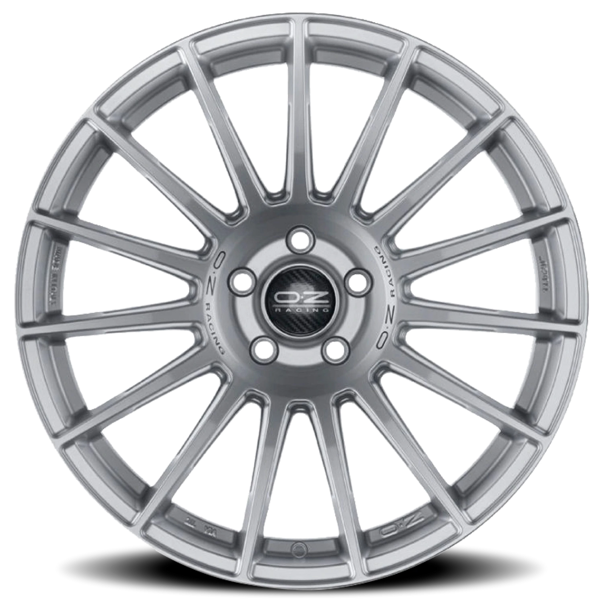 OZ Racing Superturismo Dakar Matte Race Silver W/ Black Lettering 21x9 +50 5x112mm 66.46mm - Wheelwiz