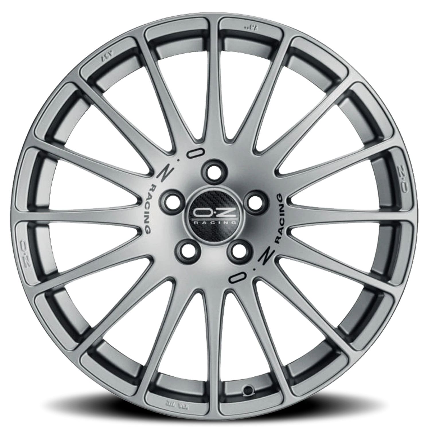 OZ Racing Superturismo Grigio Corsa W/ Black Lettering 18x8 +40 5x120mm 72.56mm - Wheelwiz