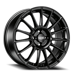 OZ Racing Superturismo LM Matte Black W/ Silver Lettering 17x7.5 +