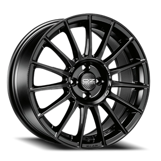 OZ Racing Superturismo LM Matte Black W/ Silver Lettering 18x8 +45 5x114.3mm 75mm