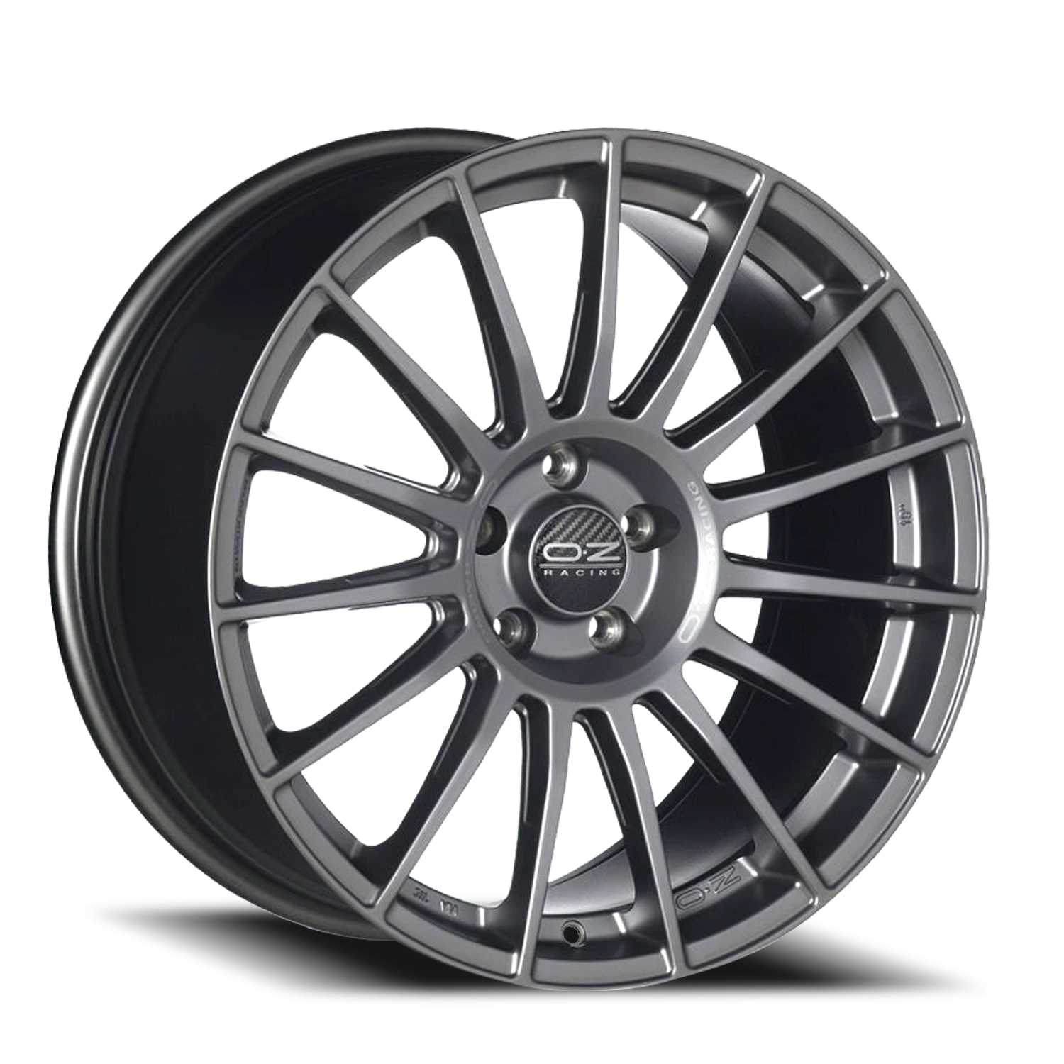 OZ Racing Superturismo LM Matte Graphite W/ Silver Lettering 18x8 OZ Racing Superturismo LM Matte Graphite W/ Silver Lettering 18x8