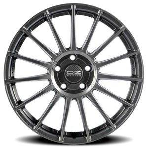 OZ Racing Superturismo LM Matte Graphite W/ Silver Lettering 18x7.5 +50 5x112mm 75mm - Wheelwiz