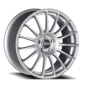 OZ Racing Superturismo LM Matte Race Silver W/ Black Lettering 21x9 +37 5x112mm 79mm - Wheelwiz