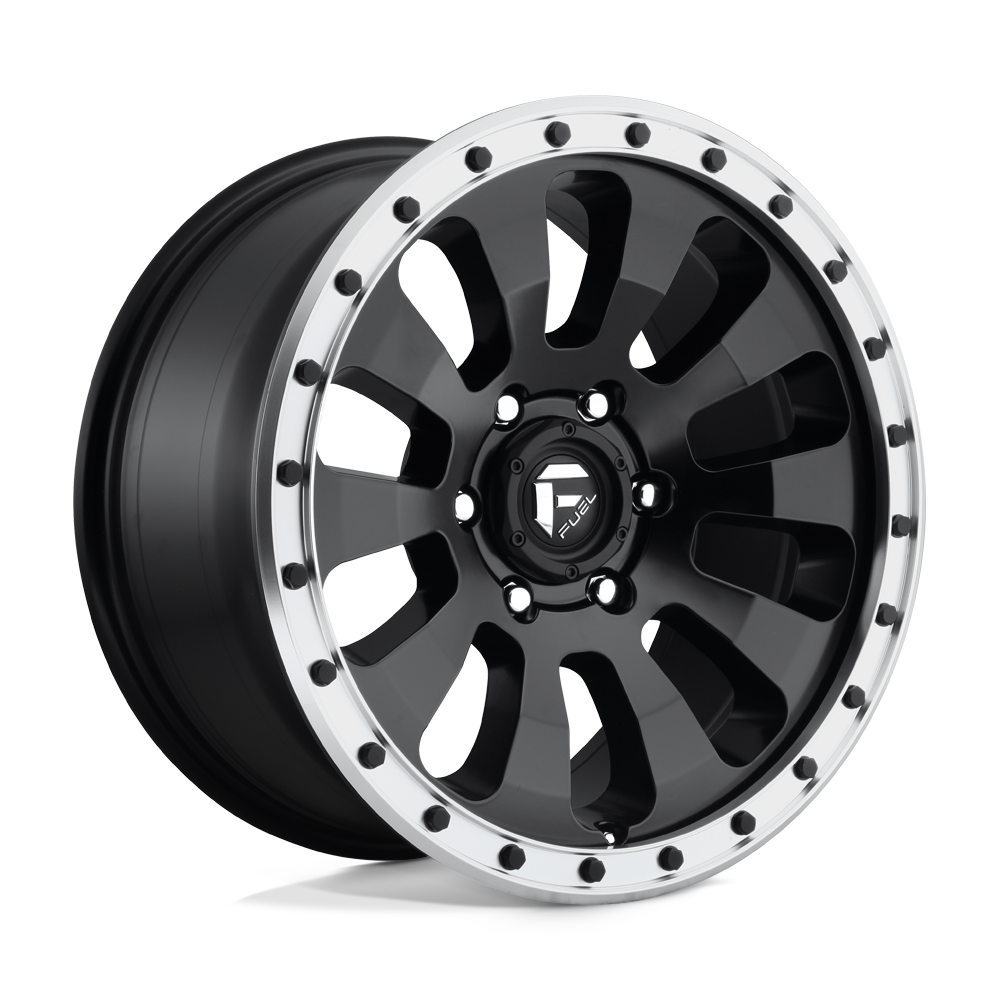 Fuel Offroad D629 TACTIC Matte Black Machined Ring 18x9 +20 6x139.7mm 108mm - WheelWiz