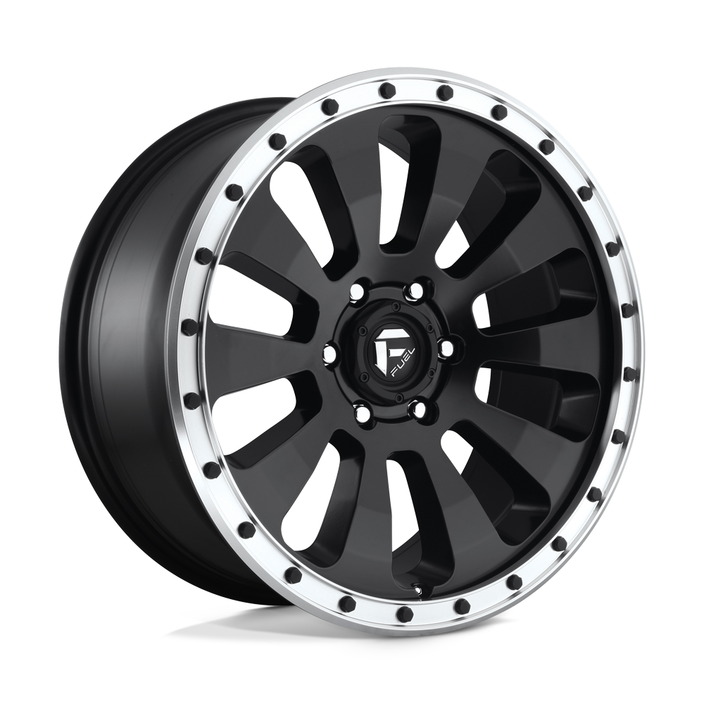 Fuel Offroad D629 TACTIC Matte Black Machined Ring 20x9 +20 6x139.7mm 108mm - WheelWiz