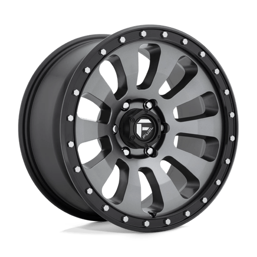 Fuel Offroad D648 TACTIC Matte Gunmetal Black Bead Ring 18x9 +20 6x139.7mm 106.1mm