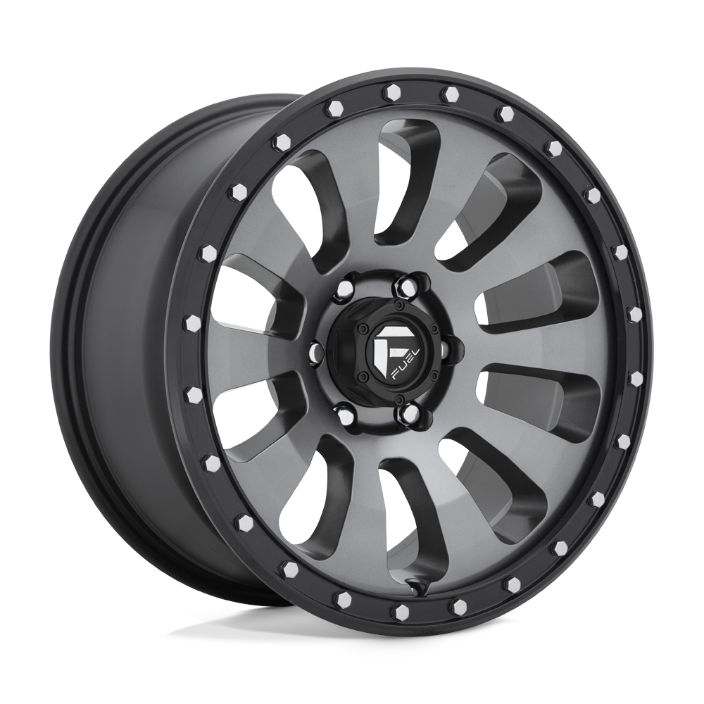 Fuel Offroad D648 TACTIC Matte Gun Metal Black Bead Ring 17x9 -12 5x127mm 71.5mm - WheelWiz