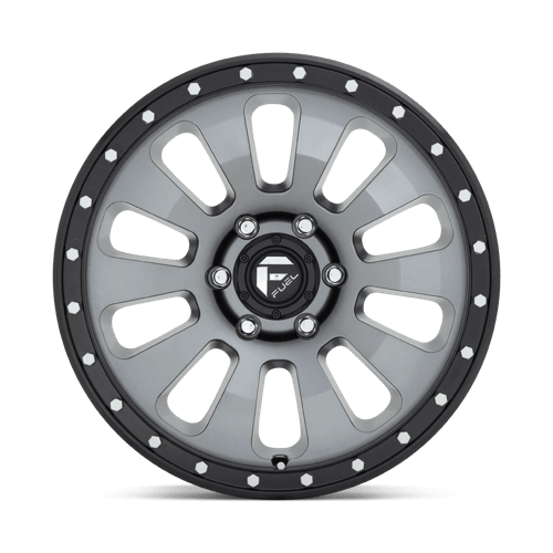 Fuel Offroad D648 TACTIC Matte Gun Metal Black Bead Ring 20x9 +20 6x139.7mm 106.1mm - WheelWiz