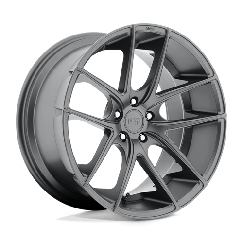 Niche M129 TARGA Matte Gun Metal 19x8.5 +35 5x120mm 72.6mm - WheelWiz