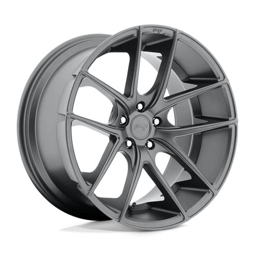 Niche M129 TARGA Matte Gunmetal 20x8.5 +35 5x120mm 72.6mm - Wheelwiz