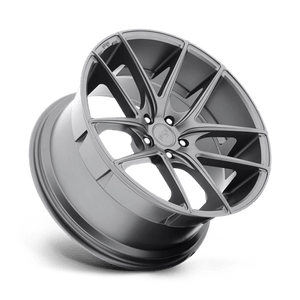 Niche M129 TARGA Matte Gun Metal 18x8 +42 5x112mm 66.6mm - WheelWiz