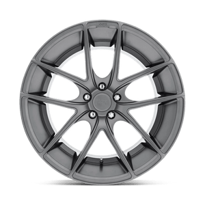 Niche M129 TARGA Matte Gun Metal 20x8.5 +35 5x120mm 72.6mm - Wheelwiz