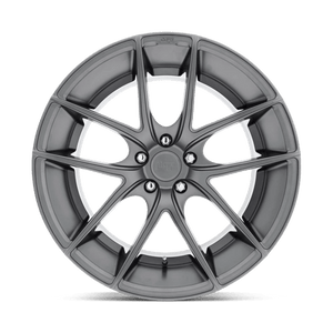 Niche M129 TARGA Matte Gun Metal 19x8.5 +35 5x120mm 72.6mm - WheelWiz