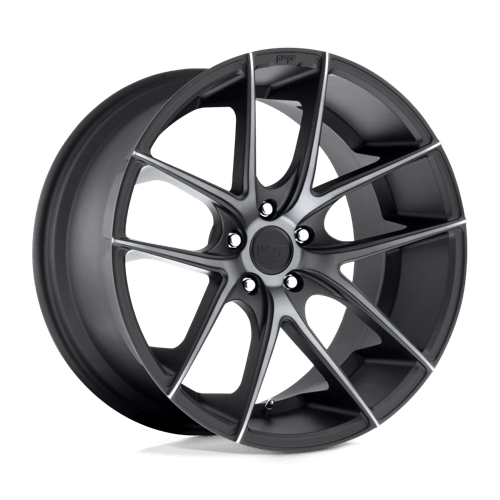 Niche M130 TARGA Matte Black Double Dark Tint 18x8 +42 5x112mm 66.6mm - WheelWiz