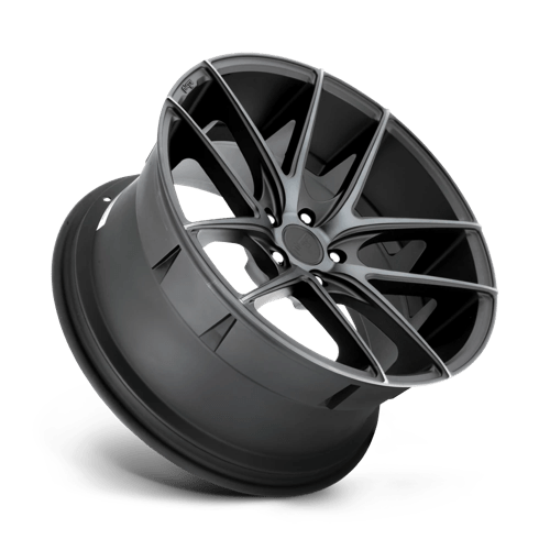 Niche M130 TARGA Matte Black Double Dark Tint 19x8.5 +40 5x114.3mm 72.6mm - Wheelwiz