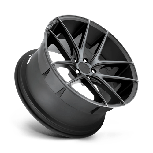 Niche M130 TARGA Matte Black Double Dark Tint 19x9.5 +35 5x120mm 72.6mm - Wheelwiz