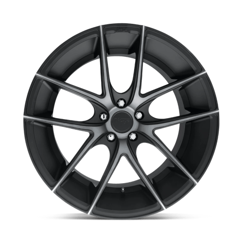 Niche M130 TARGA Matte Black Double Dark Tint 18x8 +15 5x120mm 72.6mm - Wheelwiz