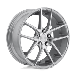 Niche M131 TARGA Gloss Silver Machined 18x8 +40 5x108mm 63.4mm - WheelWiz