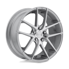 Niche M131 TARGA Gloss Silver Machined 20x8.5 +35 5x120mm 72.6mm