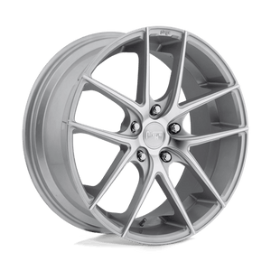 Niche M131 TARGA Gloss Silver Machined 20x8.5 +35 5x120mm 72.6mm - Wheelwiz
