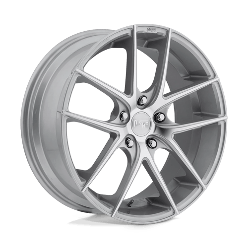 Niche M131 TARGA Gloss Silver Machined 20x8.5 +35 5x114.3mm 72.6mm - WheelWiz