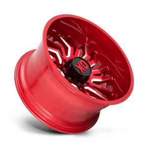 XD Series XD858 TENSION Candy Red Milled 22x12 -44 6x135mm 87.1mm - Wheelwiz