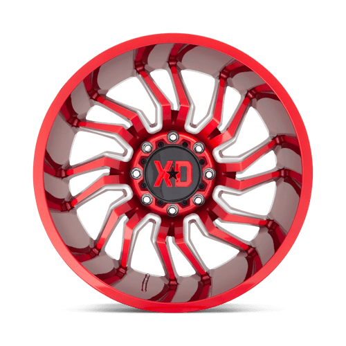 XD Series XD858 TENSION Candy Red Milled 22x10 -18 6x135mm 87.1mm - Wheelwiz