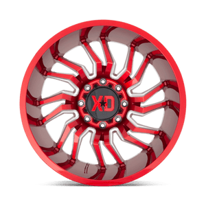 XD Series XD858 TENSION Candy Red Milled 20x10 -18 6x139.7mm 106.1mm - Wheelwiz