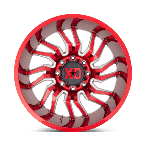 XD Series XD858 TENSION Candy Red Milled 22x10 -18 6x139.7mm 106.1mm - Wheelwiz