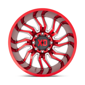 XD Series XD858 TENSION Candy Red Milled 22x10 -18 6x139.7mm 106.1mm - Wheelwiz