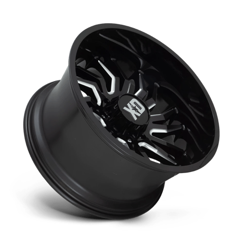 XD Series XD858 TENSION Gloss Black Milled 22x12 -44 6x139.7mm 106.1mm - Wheelwiz