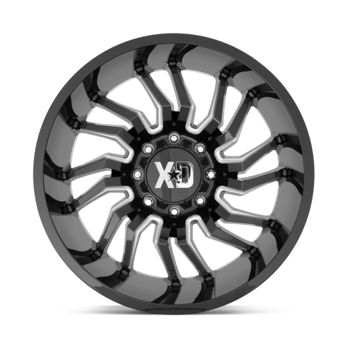 XD Series XD858 TENSION Gloss Black Milled 22x10 -18 6x139.7mm 106.1mm - Wheelwiz