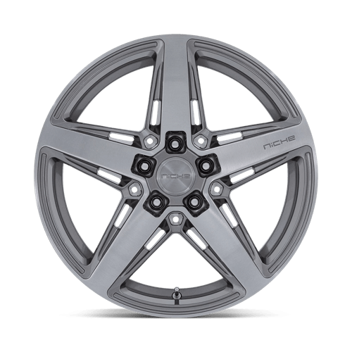 Niche M270 TERAMO Anthracite Brushed Face Tint 18x8 +30 5x100mm 66.1mm - Wheelwiz