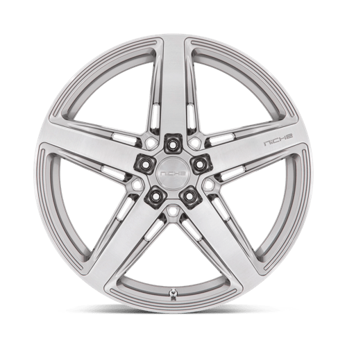 Niche M270 TERAMO Anthracite Brushed Face Tint 20x10.5 +20 5x115mm 71.5mm - Wheelwiz