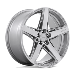 Niche M270 TERAMO Anthracite Brushed Face Tint 20x10.5 +40 5x120mm 72.6mm - Wheelwiz