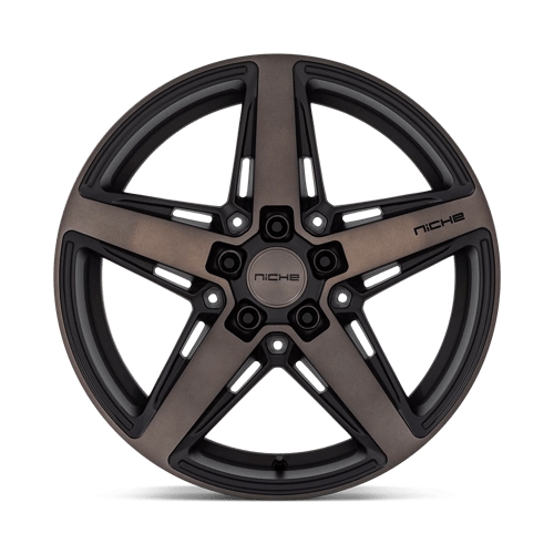 Niche M271 TERAMO Matte Black W Double Dark Tint 18x8 +30 5x112mm 66.6mm - Wheelwiz
