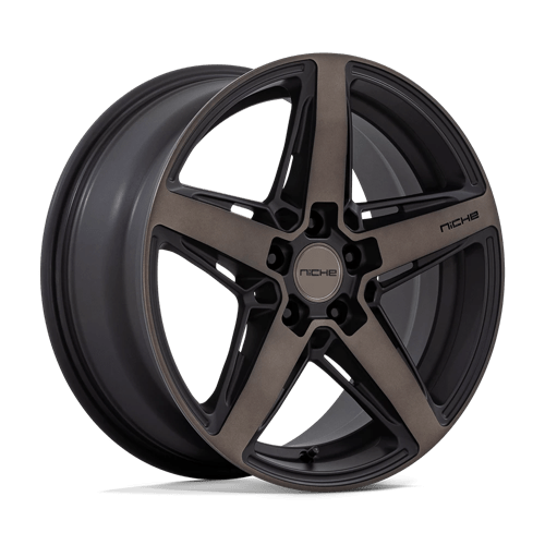 Niche M271 TERAMO Matte Black W Double Dark Tint 18x8 +40 5x114.3mm 72.6mm - Wheelwiz
