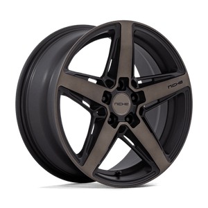 Niche M271 TERAMO Matte Black W Double Dark Tint 18x8 +40 5x114.3mm 72.6mm - Wheelwiz