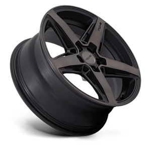 Niche M271 TERAMO Matte Black W Double Dark Tint 18x8 +40 5x108mm 72.6mm - Wheelwiz