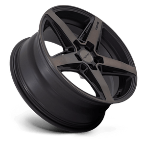 Niche M271 TERAMO Matte Black W Double Dark Tint 18x8 +40 5x100mm 66.1mm - Wheelwiz