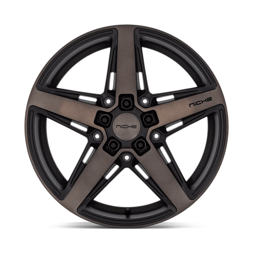 Niche M271 TERAMO Matte Black W Double Dark Tint 18x8 +40 5x108mm 72.6mm - Wheelwiz